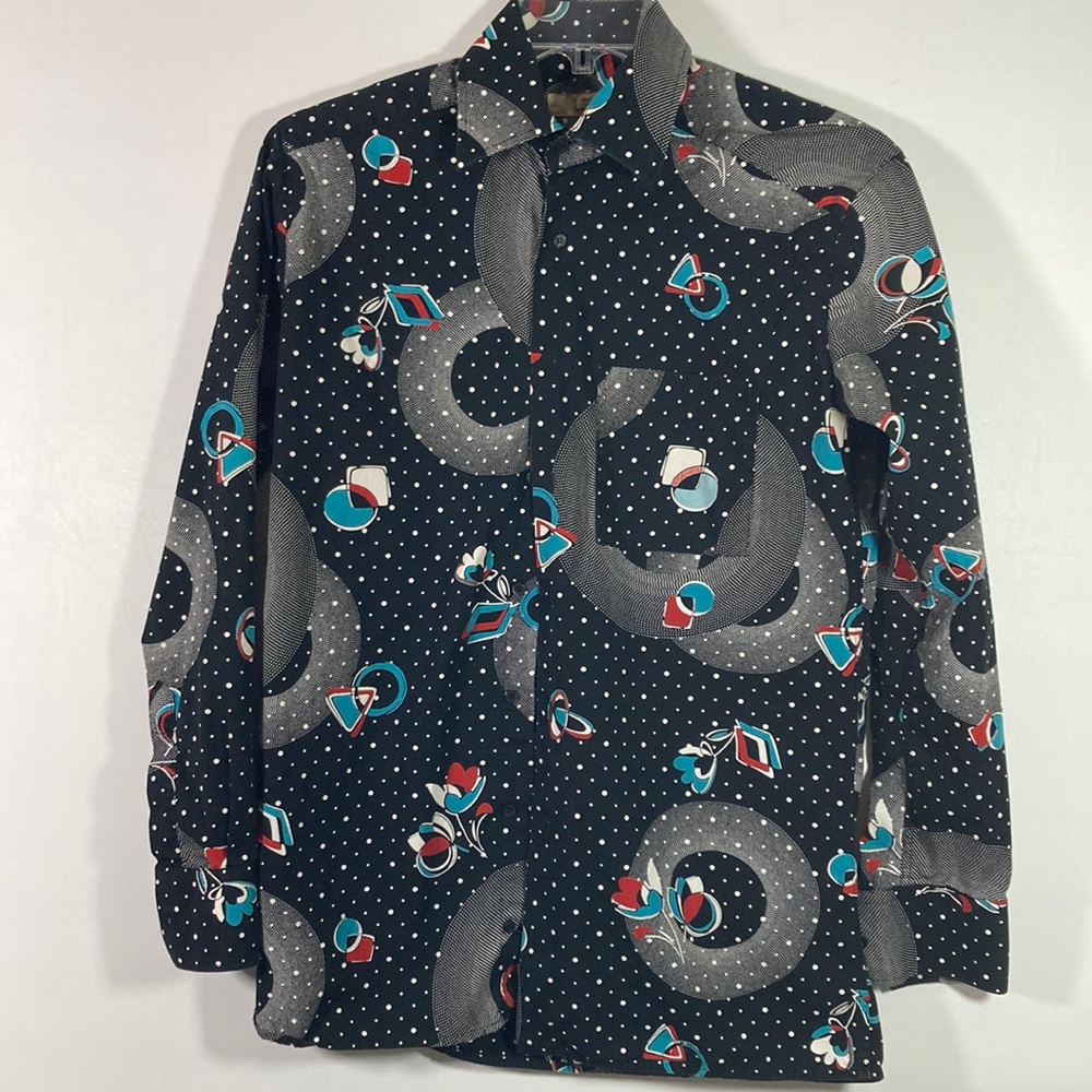 Tween Men Colorful Casual Long Sleeve Button Front Shirt
